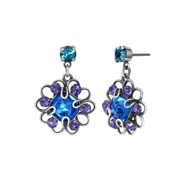 blue/green - Gem Rocks - Konplott earrings